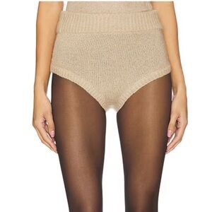 $119 NWT Tan For Love And Lemons “Beverly” Knit Panty Sz Small